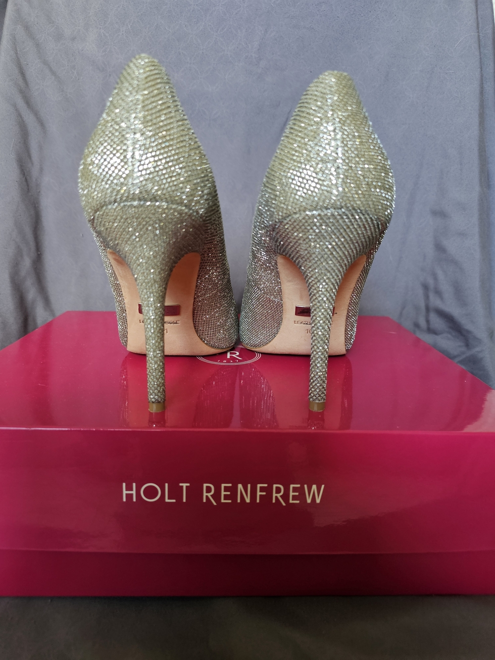 BADGLEY MISCHKA Glitter Pumps In Champagne Silver - Picture 3 of 13